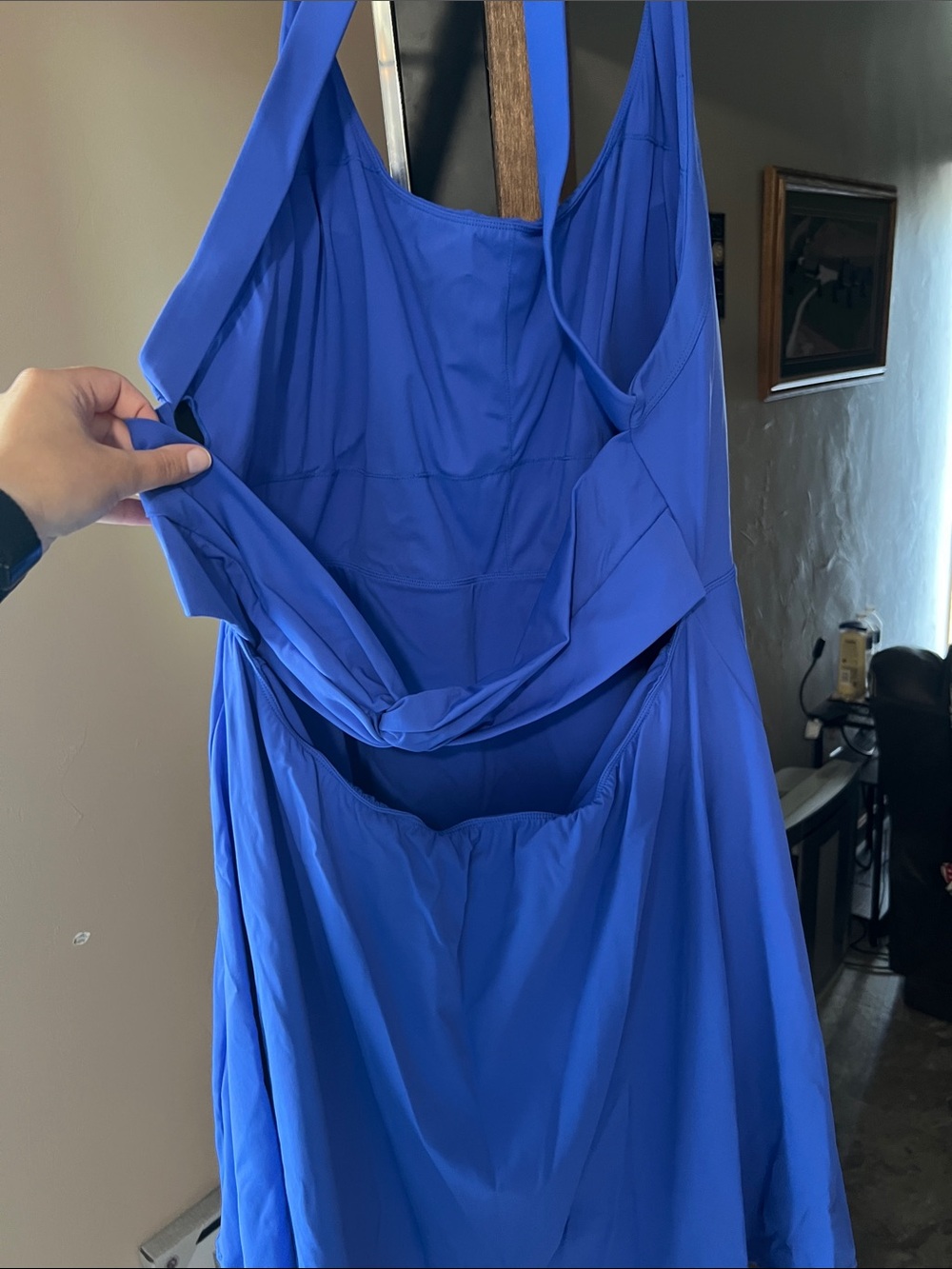HALARA Royal Blue Racerback Skater Dress - Picture 2 of 3
